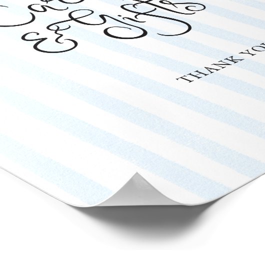 Poster Cartes à rayures de citron à main ironique Cadeaux (Coin)