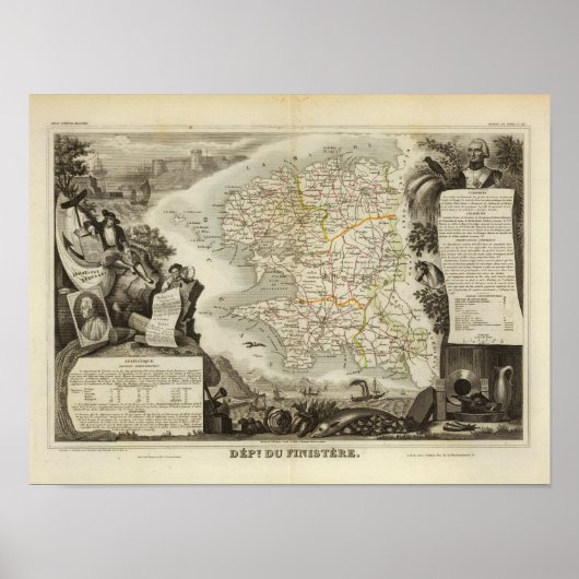 Poster Cartes Atlas d'illustration (Devant)