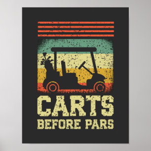 Poster Cartes avant pars Funny Golf