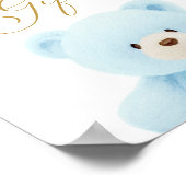 Poster Cartes Baby showers et cadeaux Blue Bear (Coin)