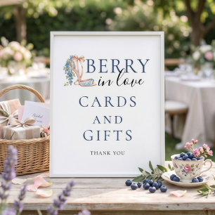 Poster Cartes Cadeaux Blueberry Berry In Love Enterrement