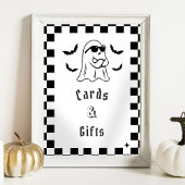 Poster " Cartes & Cadeaux " Boo Funny Baby shower Jeu