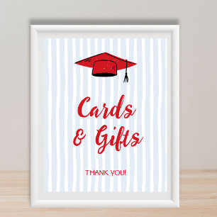 Poster Cartes & Cadeaux Casquette de diplômé 2026 Fête de