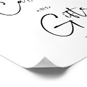 Poster Cartes Cadeaux de Réception de Mariage Florales Hy (Coin)