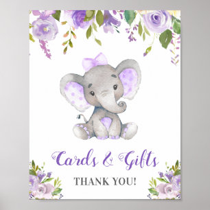 Poster Cartes Cadeaux Petit Arachide Eléphant Lumière Vio