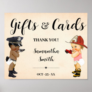 Poster Cartes & Cadeaux Petit Recrue Fête de Naissance