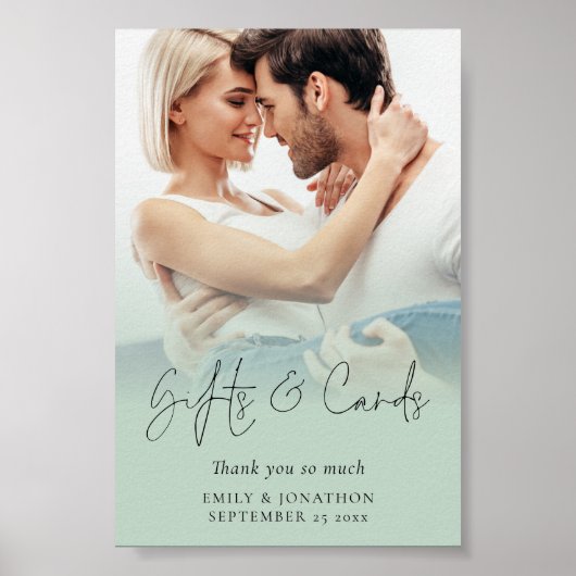 Poster Cartes Cadeaux Photo Overlay Signal vert Mariage S (Devant)