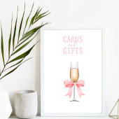 Poster Cartes cadeaux pour enterrement de vie de jeune fi