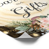 Poster Cartes & Cadeaux Rustiques Floraux Enchantés (Coin)