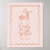 Poster Cartes & Cadeaux Signez avec des illustrations lun (Devant)