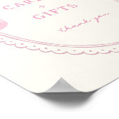 Poster Cartes Cadeaux Soft Rose Main Tirée Bow Cartes Cad (Coin)