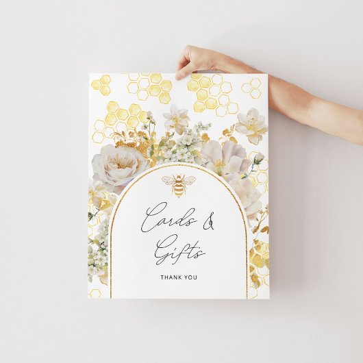 Poster Cartes d'abeilles florale et cadeaux