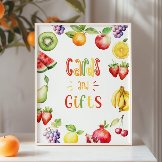Poster Cartes d'anniversaire et cadeaux frutti à deux tti