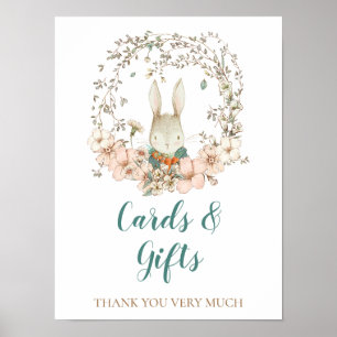 Poster Cartes de Baby Shower Cadeaux Panneau de Signalisa
