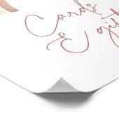 Poster Cartes de Baby shower et cadeaux Arc-en-ciel en te (Coin)