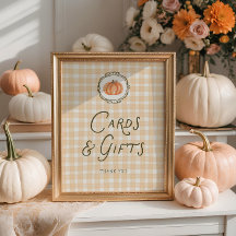 Cartes de Baby shower Quirky Little Citrouille Cad