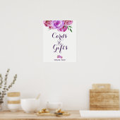 Poster Cartes de bouquet et signe mariage chic pour pivoi (Cuisine)