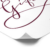 Poster Cartes de calligraphie et cadeaux de Bourgogne rom (Coin)