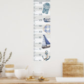 Poster Cartes De Croissance Des Bateaux Nautiques À Bord  (Cuisine)