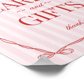 Poster Cartes de douche et cadeaux de lingerie en forme d (Coin)