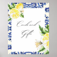 Cartes de Fête de Fiançailles Florales Méditerrané