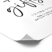 Poster Cartes de Fête des mariées Cadeaux Signer écriture (Coin)