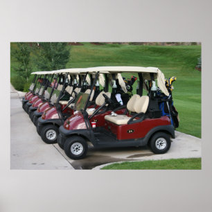 Poster Cartes de golf