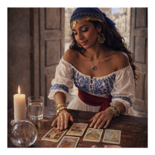 Poster cartes de lecture gitane