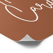 Poster Cartes de mariage boho imprimables Cadeaux Panneau (Coin)