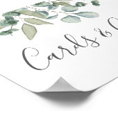 Poster Cartes de mariage et cadeau à verdure d'eucalyptus (Coin)