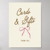 Poster Cartes de mariage et cadeaux dessinés à la main (Devant)