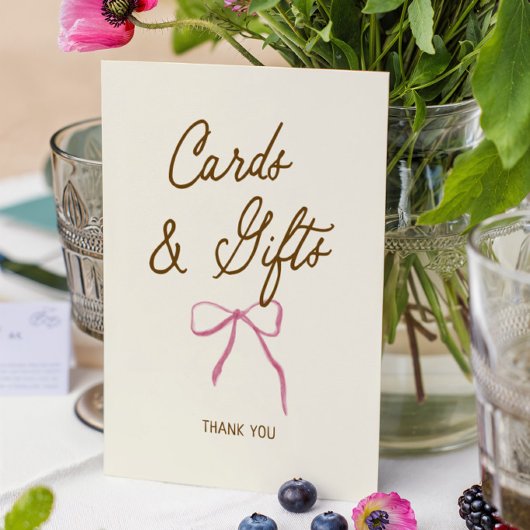 Poster Cartes de mariage et cadeaux dessinés à la main