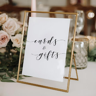Poster Cartes de mariage et panneau de signalisation de c