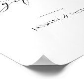 Poster Cartes de mariage & Papier pour table de cadeaux A (Coin)