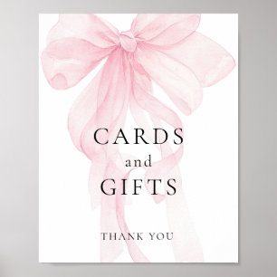 Poster Cartes de nœud rose imprimables Cadeaux Signe Ente