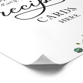 Poster Cartes de recette de mariage automnal avec citroui (Coin)