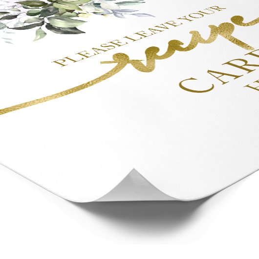 Poster Cartes de recette de mariage automnal avec citroui (Coin)