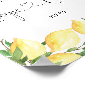 Poster Cartes de recette pour pancarte de shower de maria (Coin)