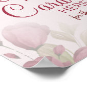 Poster Cartes de recettes à l'aquarelle pancarte de jeu p (Coin)