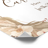 Poster Cartes de recettes de gazon de Pampa, pancarte de  (Coin)