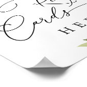 Poster Cartes de recettes élégantes à l'eucalyptus pour B (Coin)