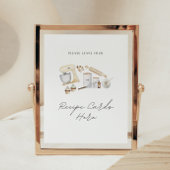 Poster Cartes de recettes Signer Stock la Fête des mariée