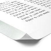 Poster Cartes de sièges Botaniques Eucalyptus Green (Coin)