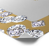 Poster Cartes de sièges Gold & Silver & Doves (Coin)