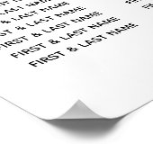 Poster Cartes de sièges Mariages de crânes floraux du coe (Coin)