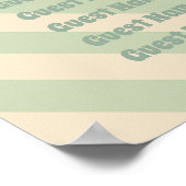 Poster Cartes de sièges Wavy Boho Super rétro (Coin)