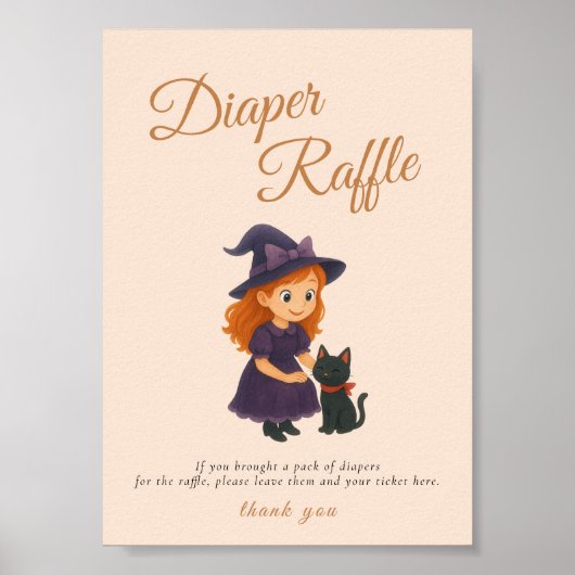 Poster Cartes de sorcière et de chat à arc  Panneau de ta (Devant)