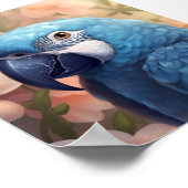 Poster Cartes de voeux Blue Parrot (Coin)