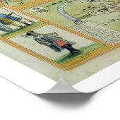 Poster Cartes de York, Shrewsbury, Lancaster et Richmond, (Coin)