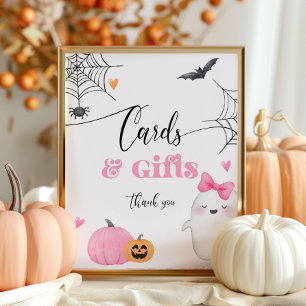 Poster Cartes d'halloween Little Boo et cadeaux